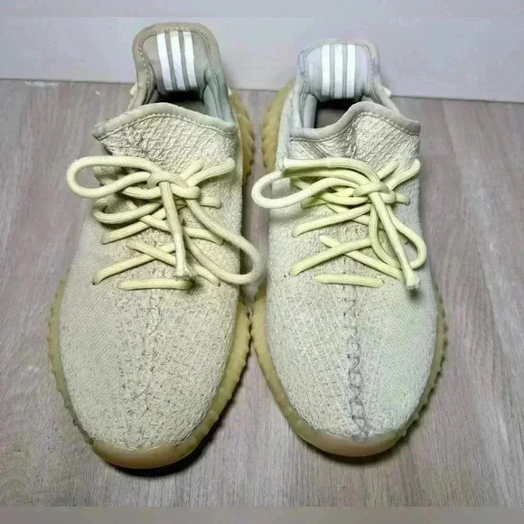 Adidas Yeezy Boost 350 v2 Butter Athletic Shoe, Men kids Sz 6 Knit, Gum Sole